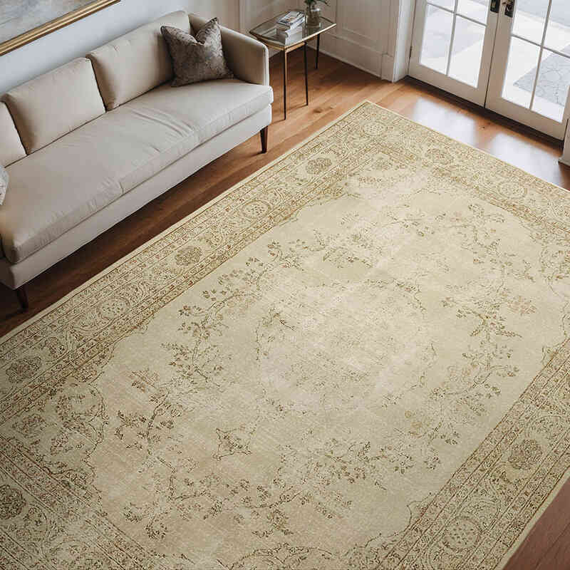 Vintage Hand-Knotted Oriental Rug - 8' 7" x 11' 10" (103" x 142") - K0061485