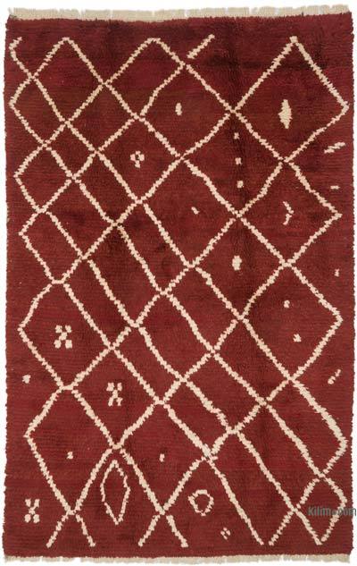 New Moroccan Style Hand-Knotted Tulu Rug - 6'  x 9' 2" (72" x 110")