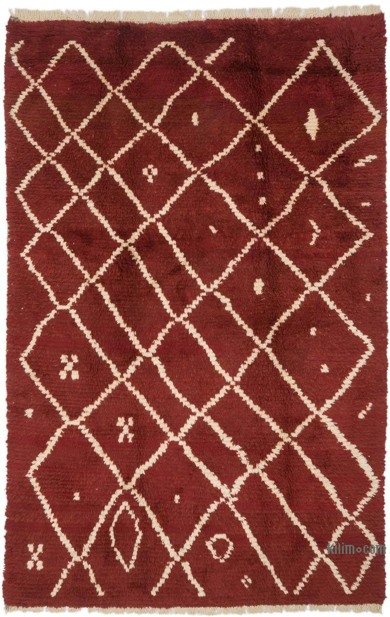 New Moroccan Style Hand-Knotted Tulu Rug - 6'  x 9' 2" (72" x 110") - K0061679
