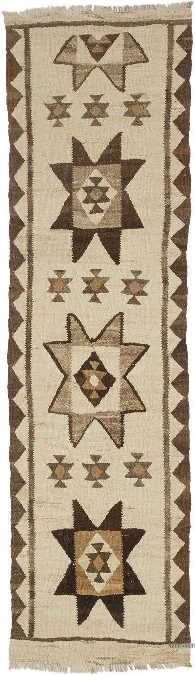 Vintage Anadolu Kilim Yolluk - 87 cm x 300 cm