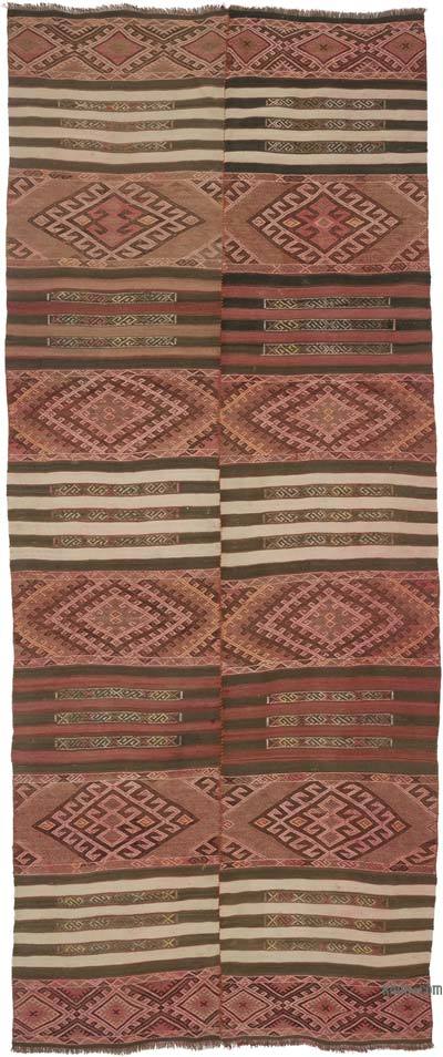 Vintage Malatya Kilim Rug - 5' 3" x 12' 10" (63" x 154")