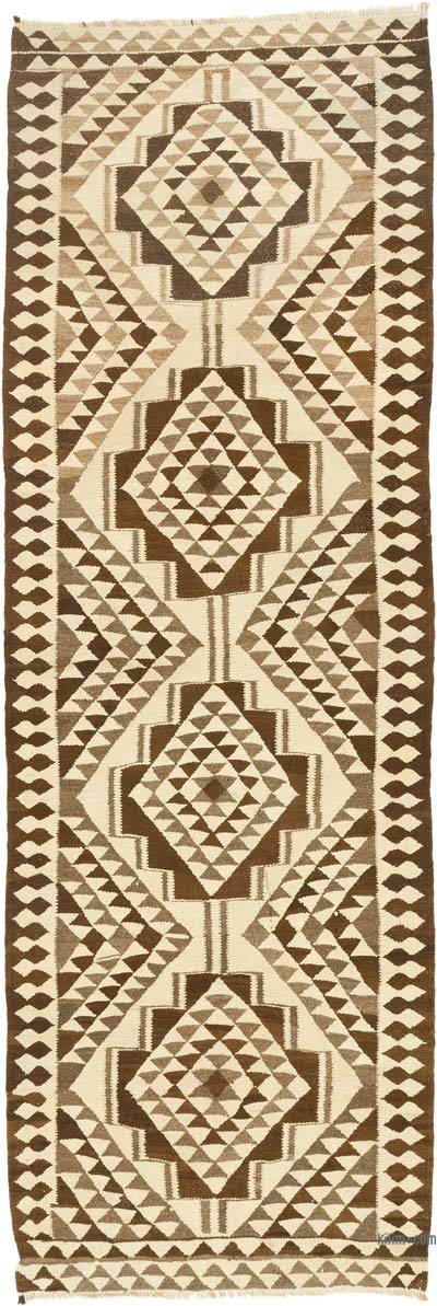 Alfombra Kilim Tribal Vintage - 111 cm x 330 cm