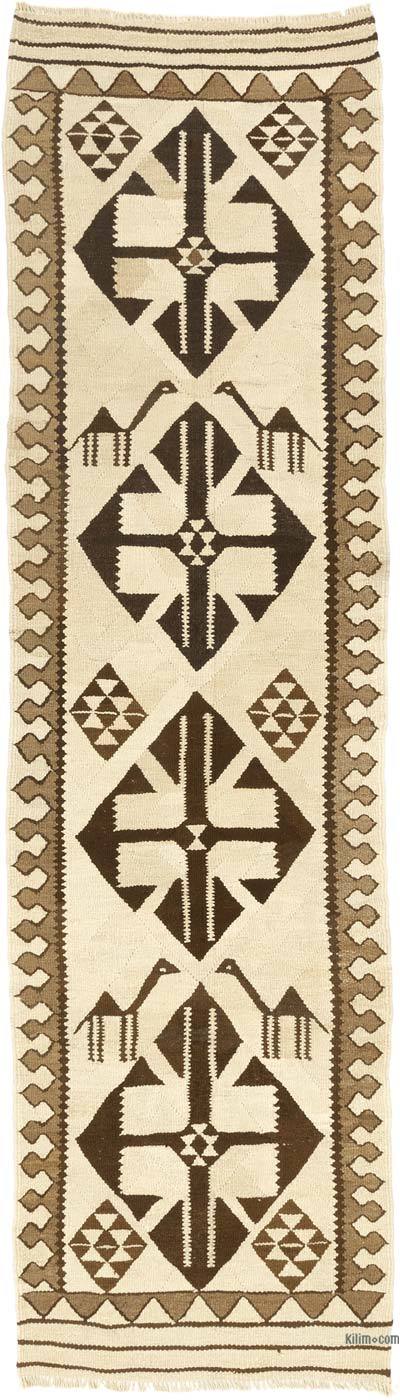 Vintage Anadolu Kilim Yolluk - 97 cm x 345 cm