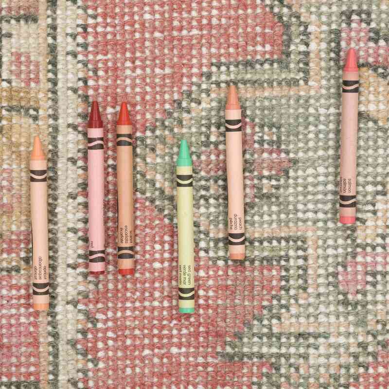 Alfombra Vintage Turca Anudada a Mano - 128 cm x 213 cm - K0061819