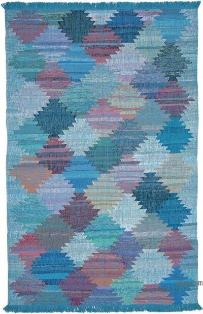 New Handwoven Turkish Kilim Rug - 7' 10" x 12' 2" (94" x 146")
