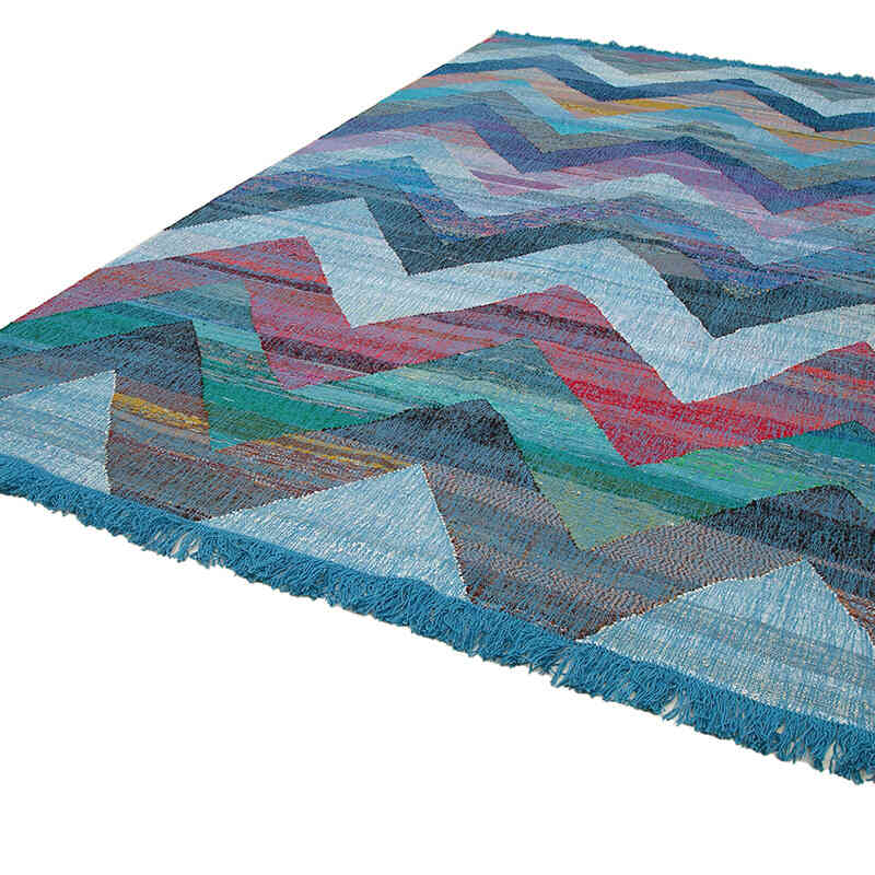 New Handwoven Turkish Kilim Rug - 8' 5" x 13'  (101" x 156") - K0061835