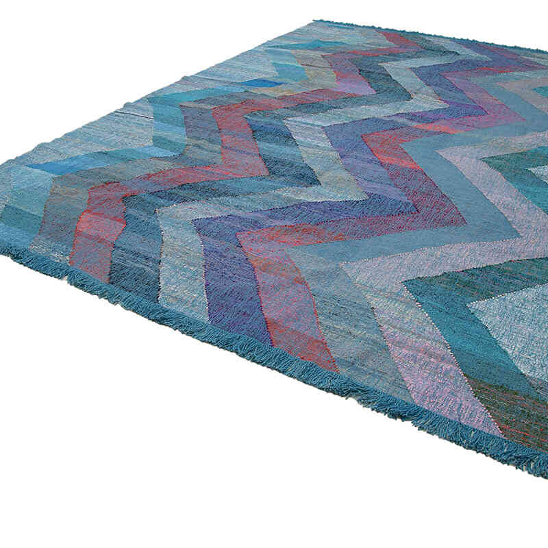 New Handwoven Turkish Kilim Rug - 10' 2" x 14' 6" (122" x 174") - K0061839