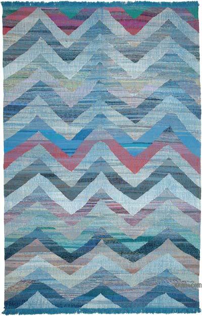 New Handwoven Turkish Kilim Rug - 10' 4" x 15' 11" (124" x 191")