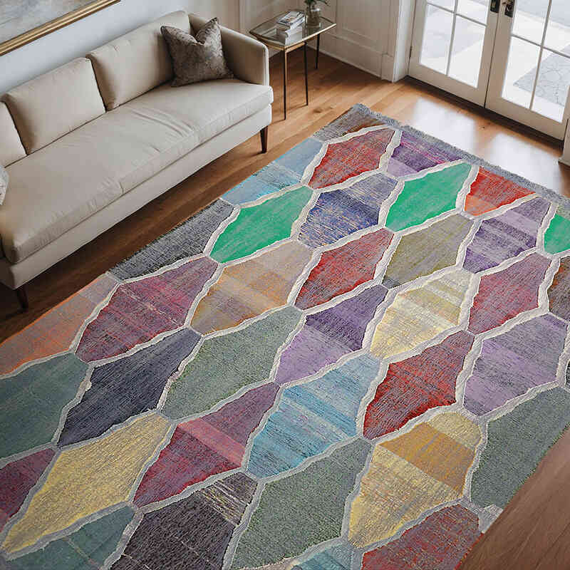 Nueva Alfombra Turca Kilim - 261 cm x 363 cm - K0061861