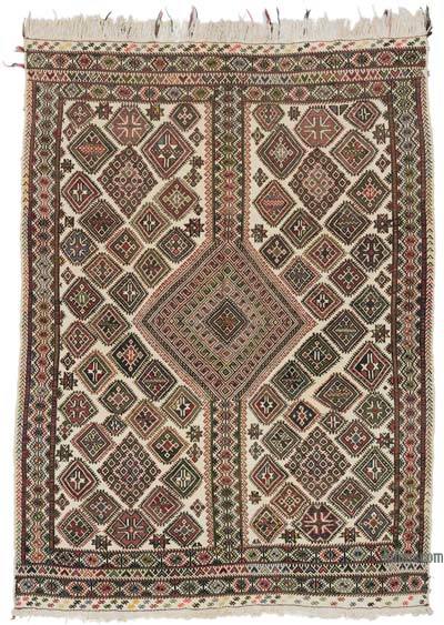 Vintage Konya Cicim Kilim - 176 cm x 238 cm
