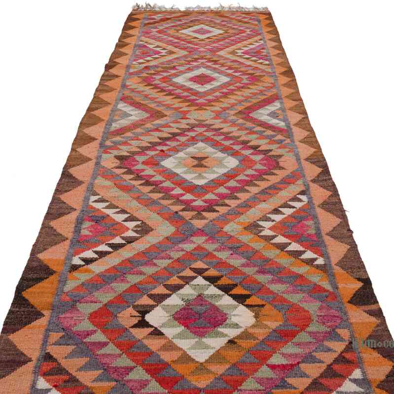 Vintage Anadolu Kilim Yolluk - 100 cm x 360 cm - K0061994