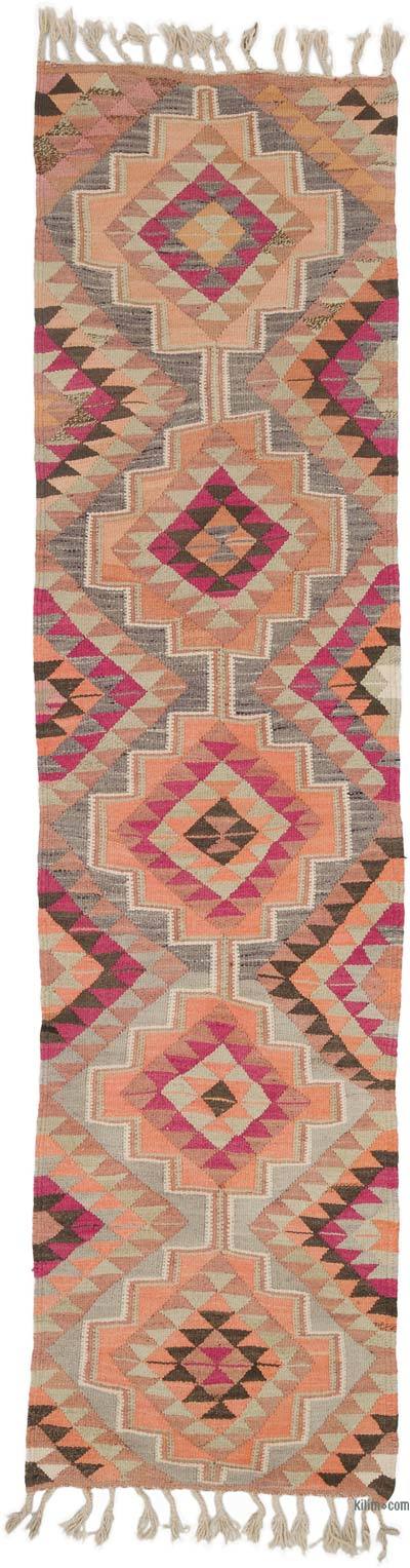 Vintage Anadolu Kilim Yolluk - 94 cm x 360 cm