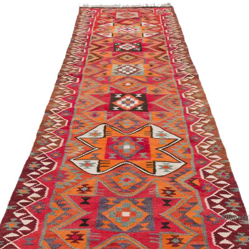 Alfombra Kilim Tribal Vintage - 105 cm x 322 cm - K0062000