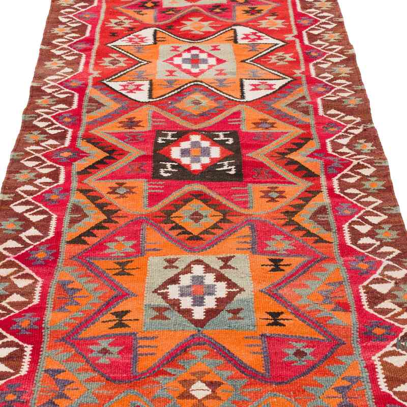 Alfombra Kilim Tribal Vintage - 105 cm x 322 cm - K0062000