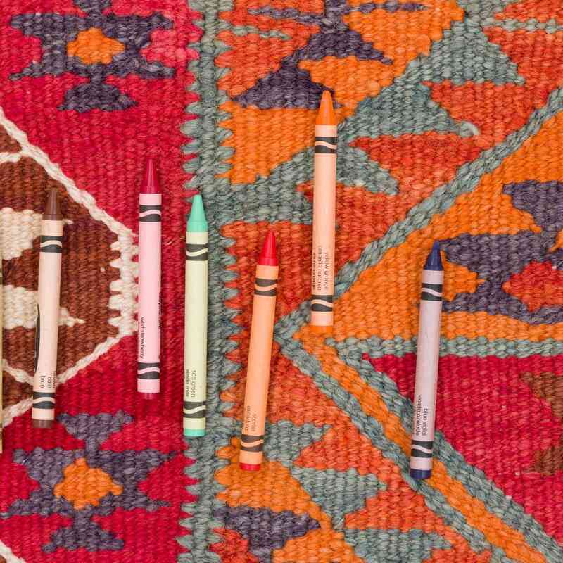 Alfombra Kilim Tribal Vintage - 105 cm x 322 cm - K0062000