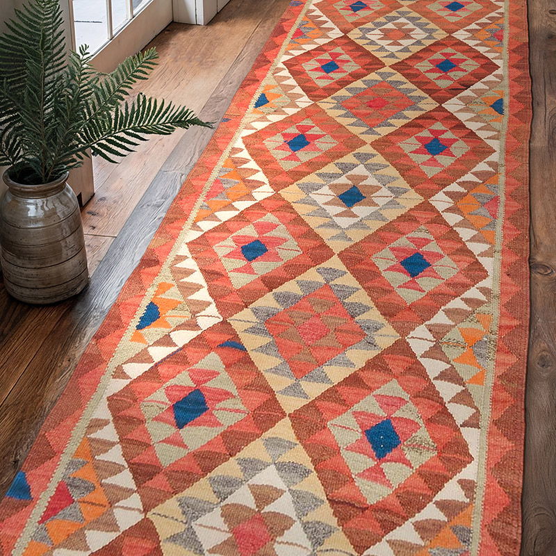 Vintage Anadolu Kilim Yolluk - 100 cm x 300 cm - K0062003