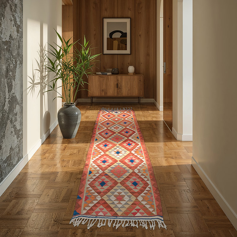 Vintage Anadolu Kilim Yolluk - 100 cm x 300 cm - K0062003