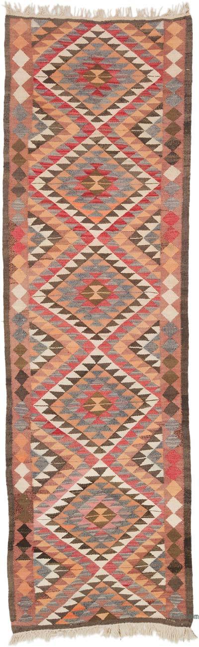 Vintage Tribal Kilim Runner - 3' 3" x 10' 6" (39" x 126")
