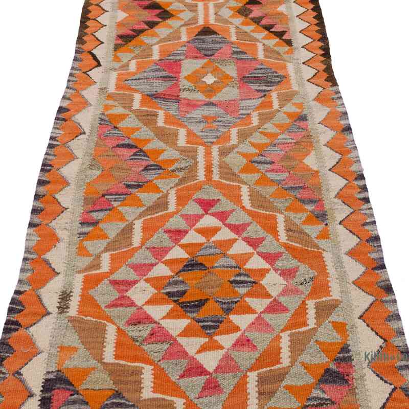 Alfombra Kilim Tribal Vintage - 92 cm x 350 cm - K0062027