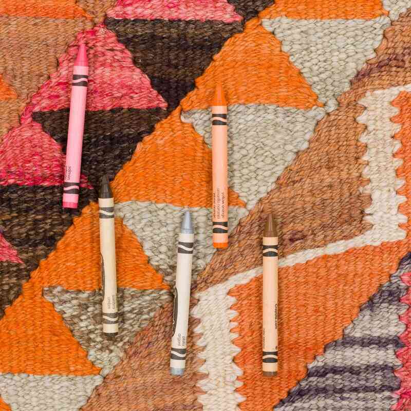 Alfombra Kilim Tribal Vintage - 92 cm x 350 cm - K0062027