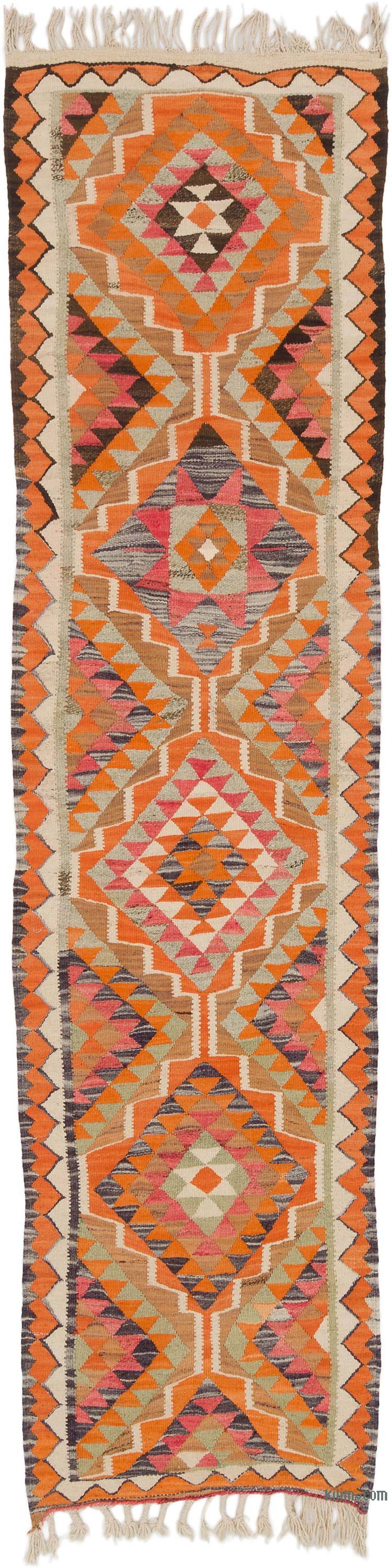 Alfombra Kilim Tribal Vintage - 92 cm x 350 cm - K0062027