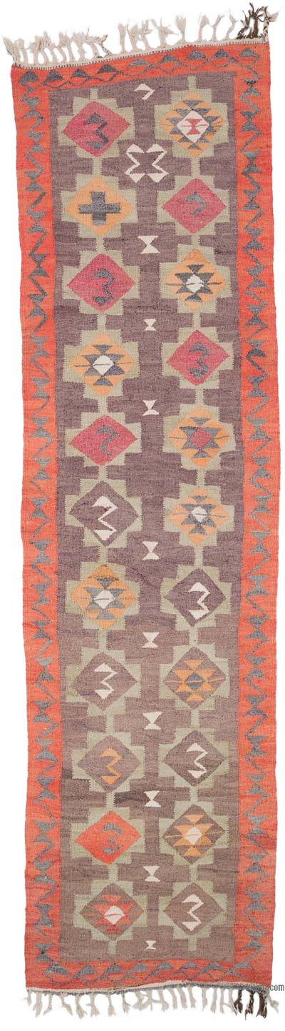Alfombra Kilim Tribal Vintage - 96 cm x 354 cm