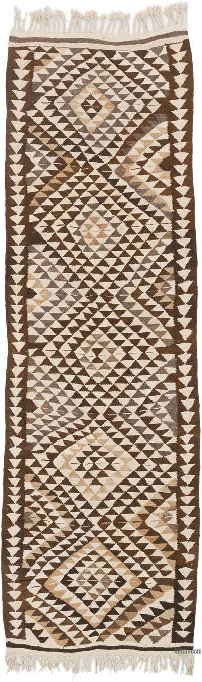 Vintage Anadolu Kilim Yolluk - 107 cm x 345 cm