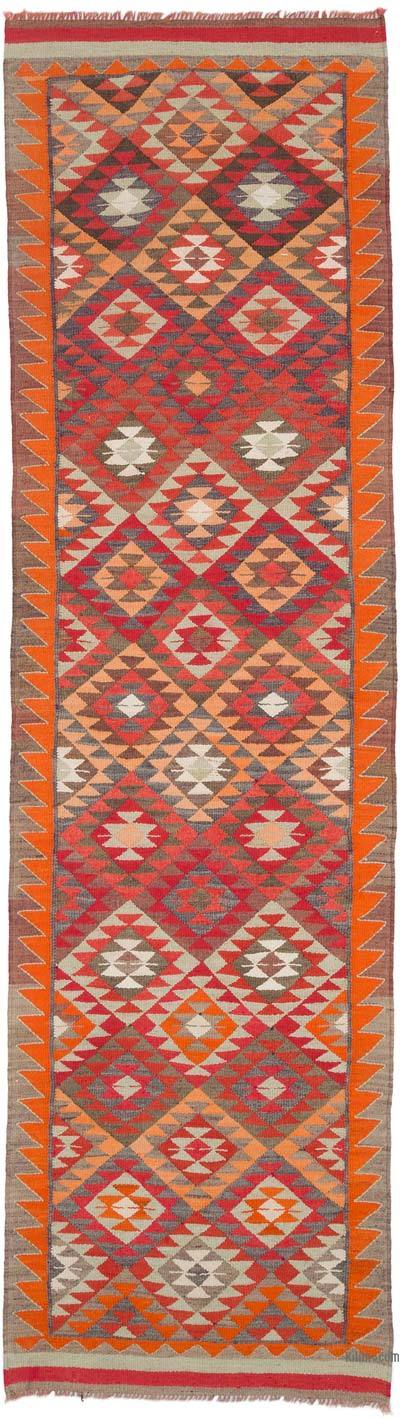 Vintage Tribal Kilim Runner - 3' 3" x 11' 6" (39" x 138")