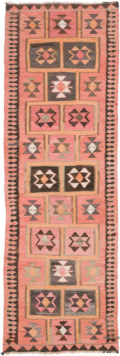 Vintage Tribal Kilim Runner - 3' 3" x 9' 8" (39" x 116")