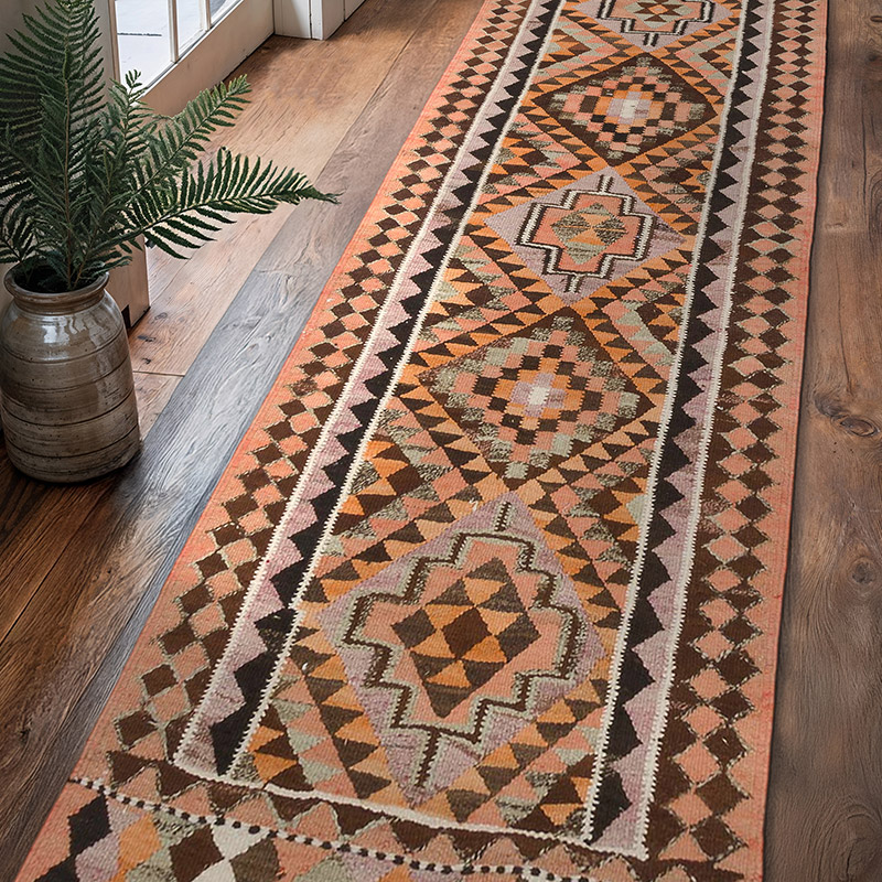 Vintage Anadolu Kilim Yolluk - 91 cm x 310 cm - K0062063