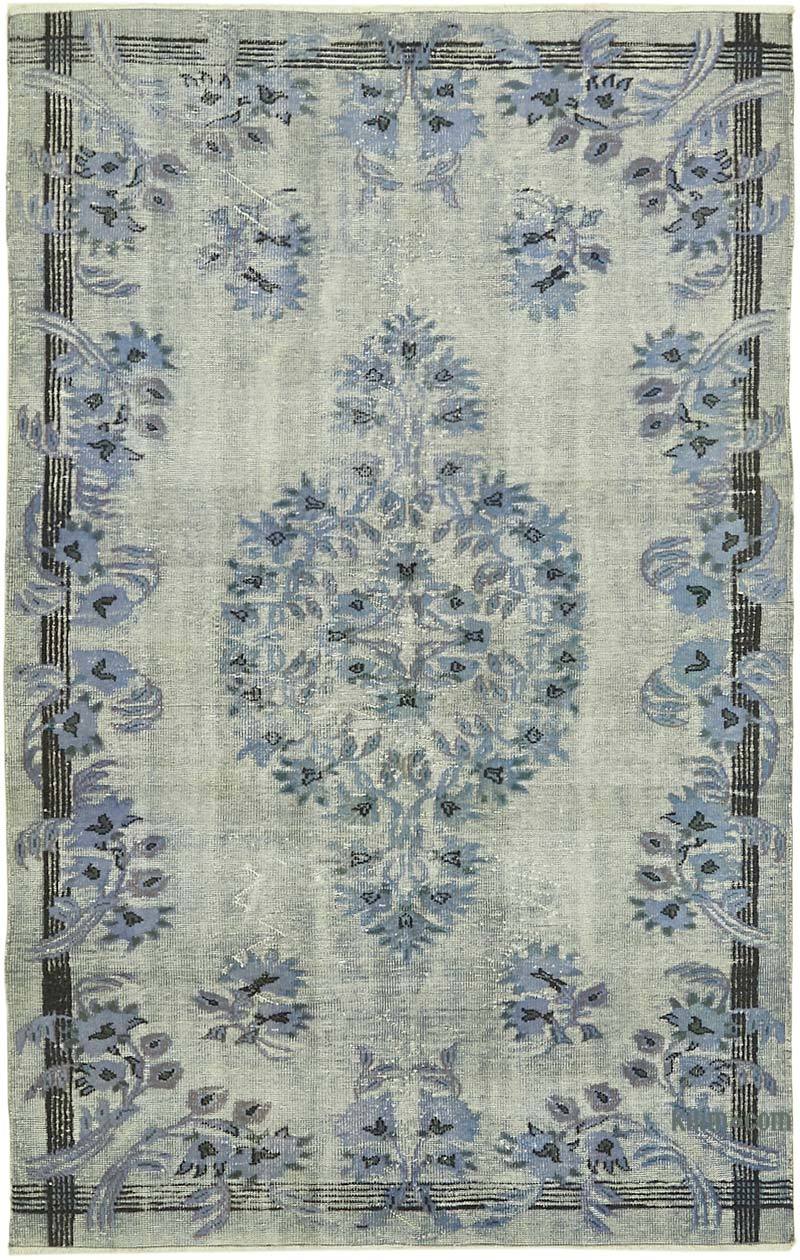 Hand Carved Over-Dyed Rug - 5' 11" x 9' 1" (71" x 109") - K0062375