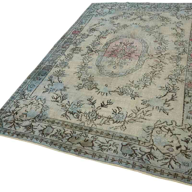 Hand Carved Over-Dyed Rug - 6'  x 9' 9" (72" x 117") - K0062376