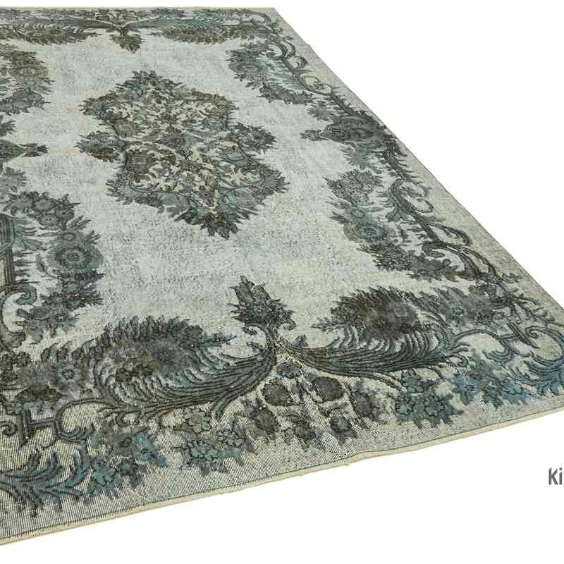 Hand Carved Over-Dyed Rug - 6' 8" x 10' 4" (80" x 124") - K0062381