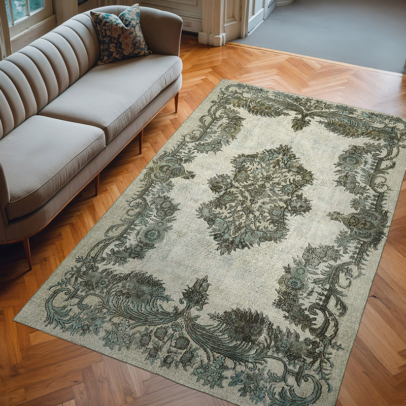 El Oyması Boyalı Halı - 202 cm x 315 cm - K0062381