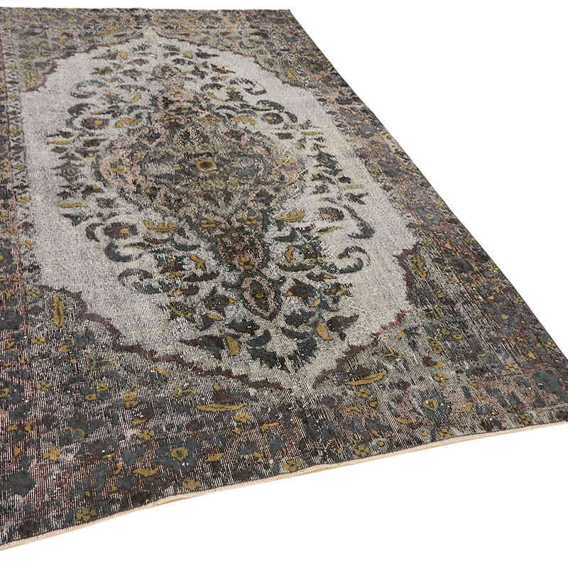 Hand Carved Over-Dyed Rug - 5' 7" x 8' 8" (67" x 104") - K0062387