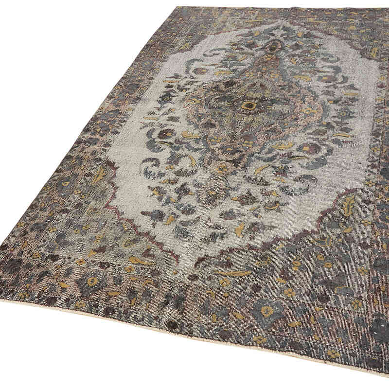 Hand Carved Over-Dyed Rug - 5' 7" x 8' 8" (67" x 104") - K0062387