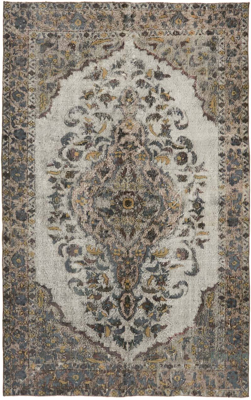 Hand Carved Over-Dyed Rug - 5' 7" x 8' 8" (67" x 104") - K0062387