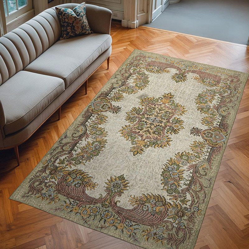 El Oyması Boyalı Halı - 183 cm x 302 cm - K0062388