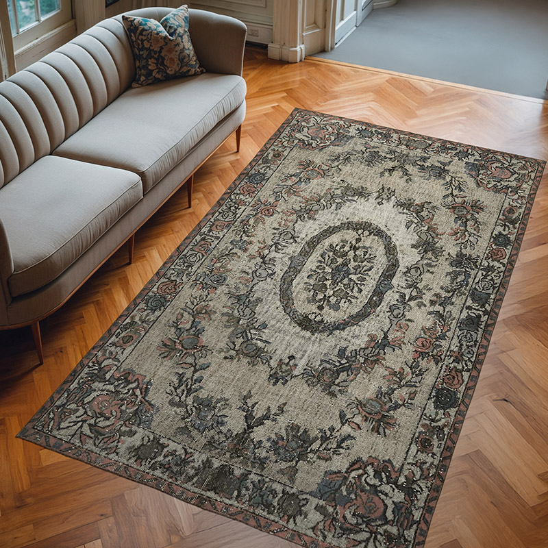 El Oyması Boyalı Halı - 173 cm x 284 cm - K0062389
