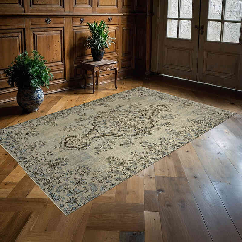 El Oyması Boyalı Halı - 167 cm x 262 cm - K0062391