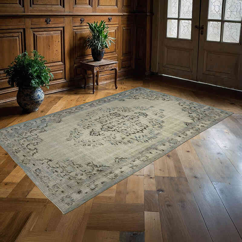 Hand Carved Over-Dyed Rug - 5' 7" x 8' 10" (67" x 106") - K0062395