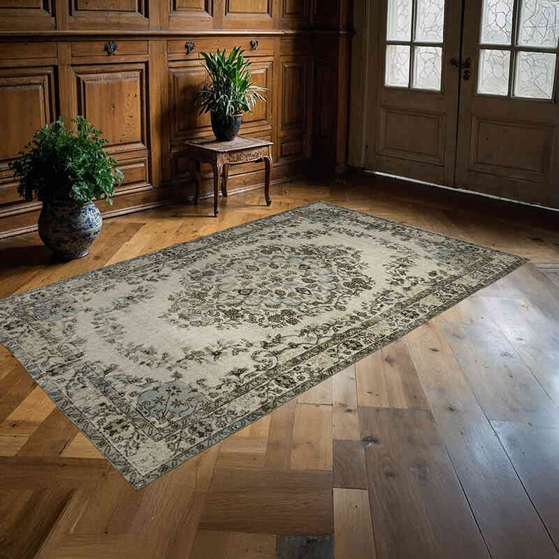 El Oyması Boyalı Halı - 160 cm x 265 cm - K0062399