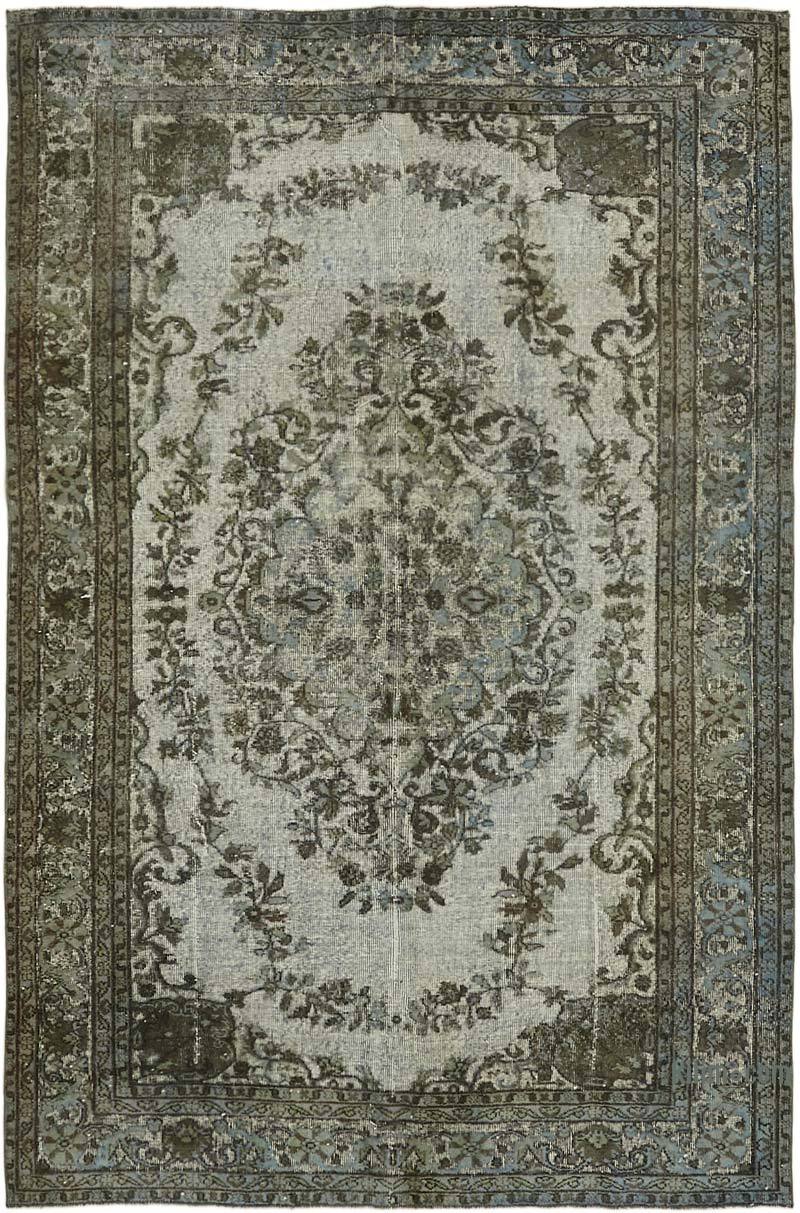 Hand Carved Over-Dyed Rug - 6' 4" x 9' 5" (76" x 113") - K0062401