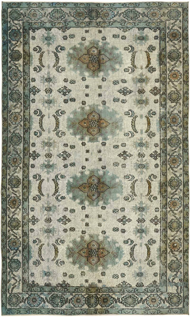 Hand Carved Over-Dyed Rug - 5' 9" x 9' 5" (69" x 113") - K0062405