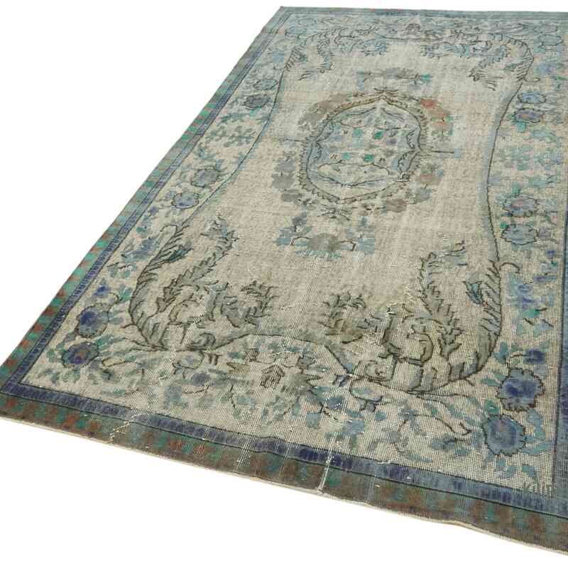 Hand Carved Over-Dyed Rug - 5' 3" x 9' 7" (63" x 115") - K0062408