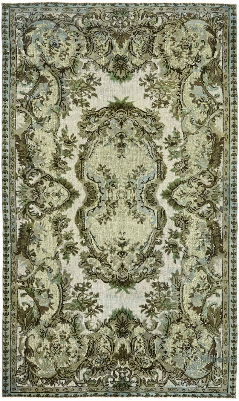 Hand Carved Over-Dyed Rug - 5' 3" x 8' 9" (63" x 105") - K0062409