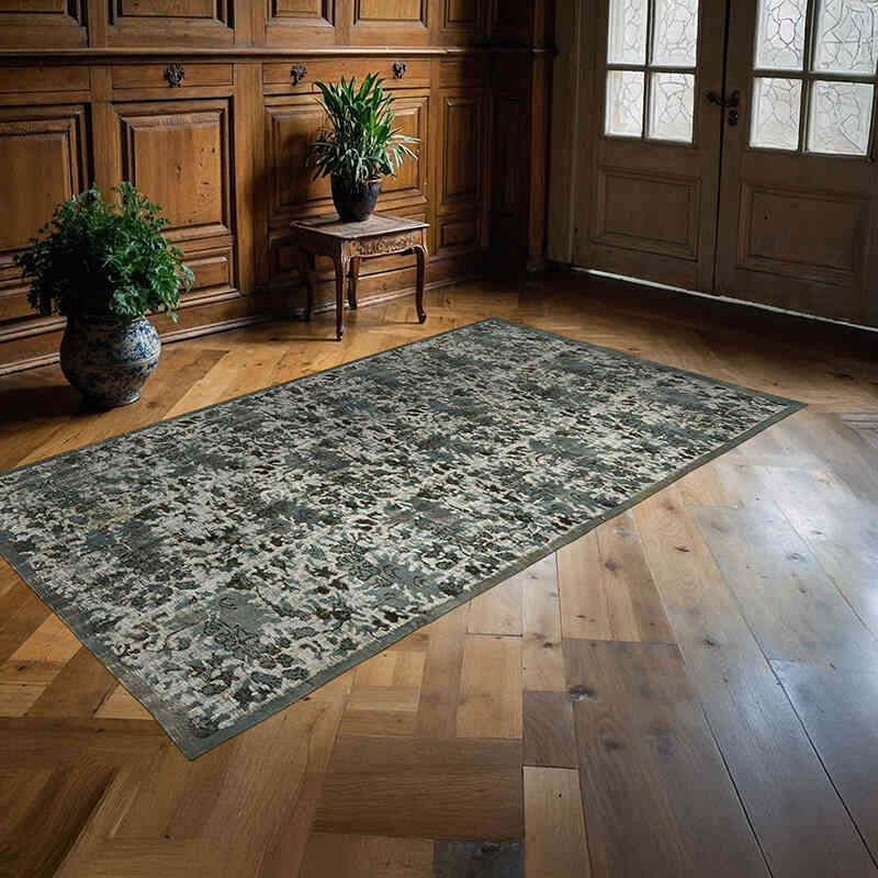 Hand Carved Over-Dyed Rug - 4' 11" x 8' 6" (59" x 102") - K0062413