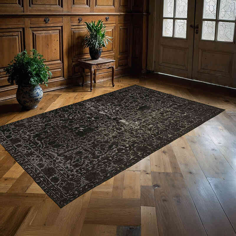 Hand Carved Over-Dyed Rug - 5' 5" x 8' 9" (65" x 105") - K0062415