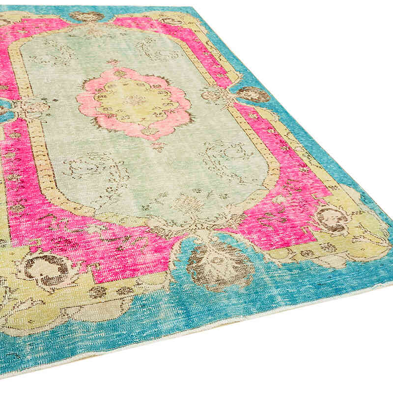 Hand Carved Over-Dyed Rug - 6' 3" x 9' 11" (75" x 119") - K0062426