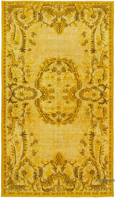 El Oyması Boyalı Halı - 186 cm x 316 cm